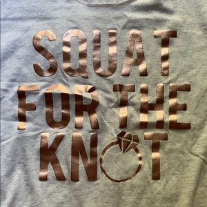 “Squat for the Knot” Workout Tank Bride Wedding